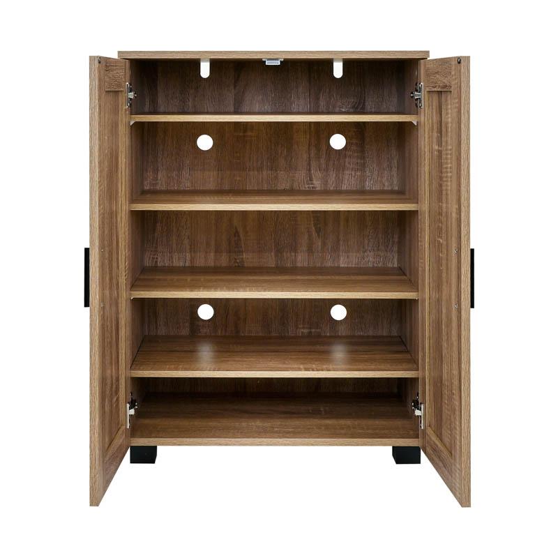 Παπουτσοθήκη "Cubo" Με 4 Ράφια Χρώμα Grey Oak 60x33x84Εκ Fylliana 