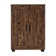 Παπουτσοθήκη "Cubo" Με 4 Ράφια Χρώμα Brown Oak 60x33x84Εκ Fylliana 
