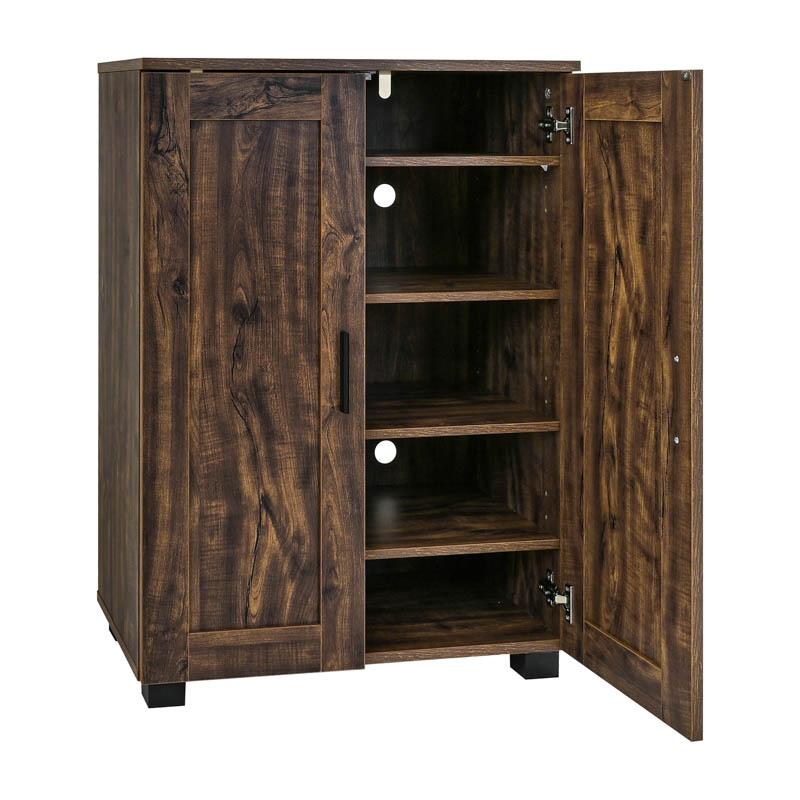 Παπουτσοθήκη "Cubo" Με 4 Ράφια Χρώμα Brown Oak 60x33x84Εκ Fylliana 