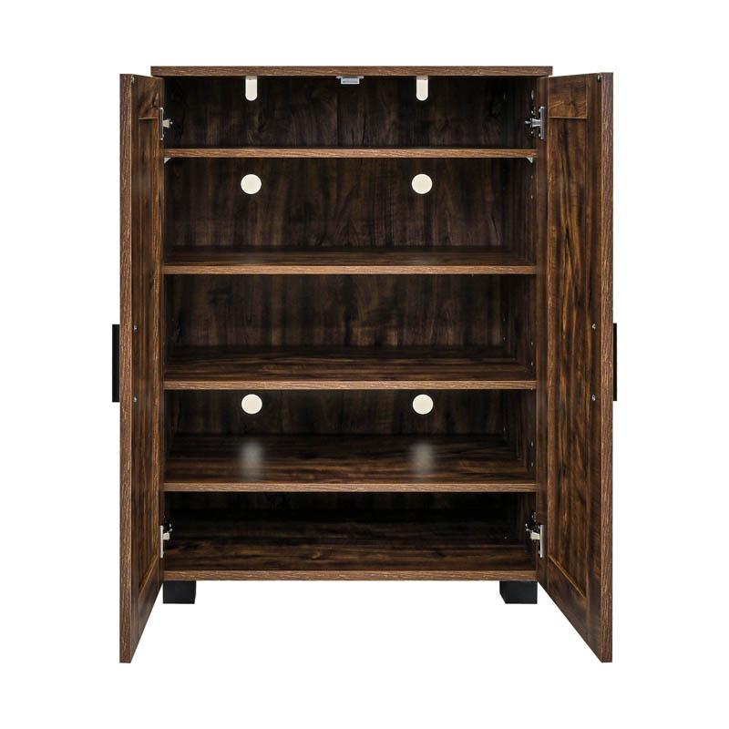 Παπουτσοθήκη "Cubo" Με 4 Ράφια Χρώμα Brown Oak 60x33x84Εκ Fylliana 