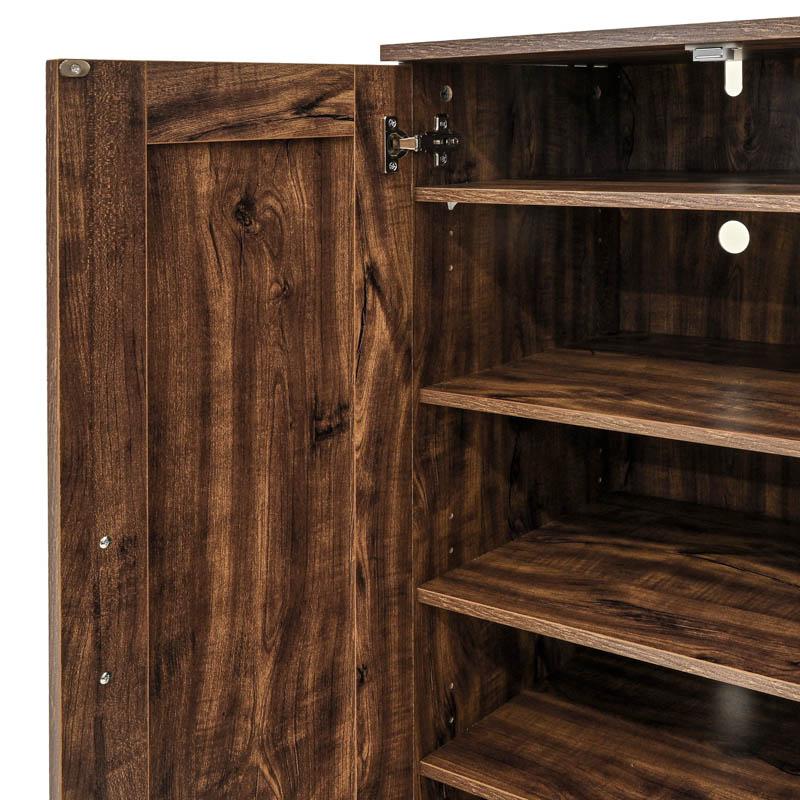 Παπουτσοθήκη "Cubo" Με 4 Ράφια Χρώμα Brown Oak 60x33x84Εκ Fylliana 