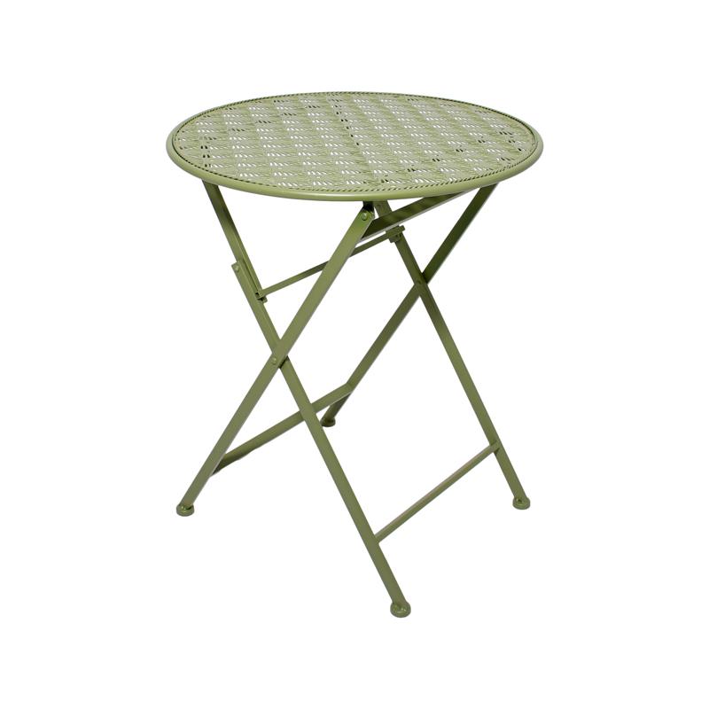 Σετ Μεταλλικό Τραπέζι Κήπου Με 2 Καρέκλες Gordon Πράσινο Χρώμα Fylliana 