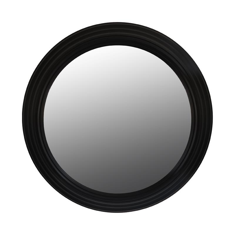 Καθρέφτης Τοίχου Στρόγγυλος Fylliana 2337 Μαύρο Χρώμα 75Εκ