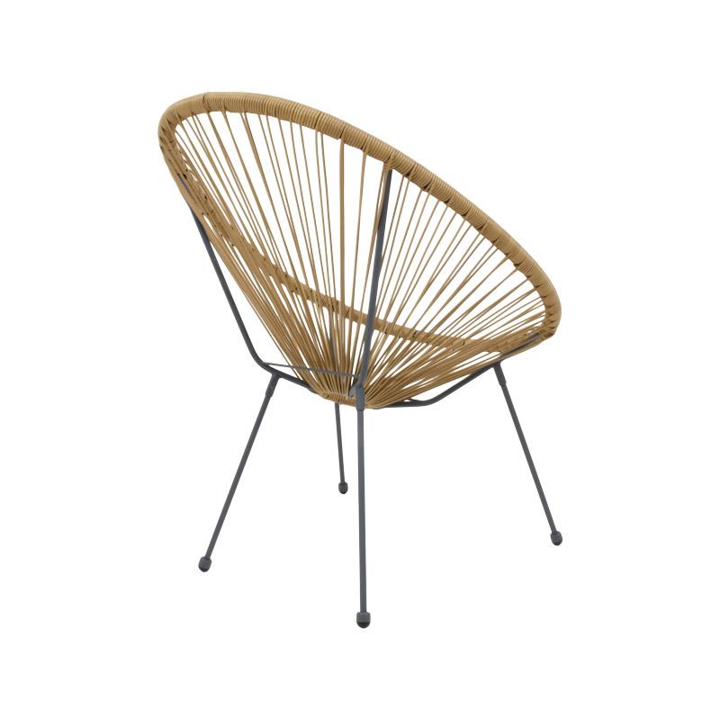 Πολυθρόνα Κήπου Morena Καφέ Χρώμα 70x74x85Εκ Fylliana 