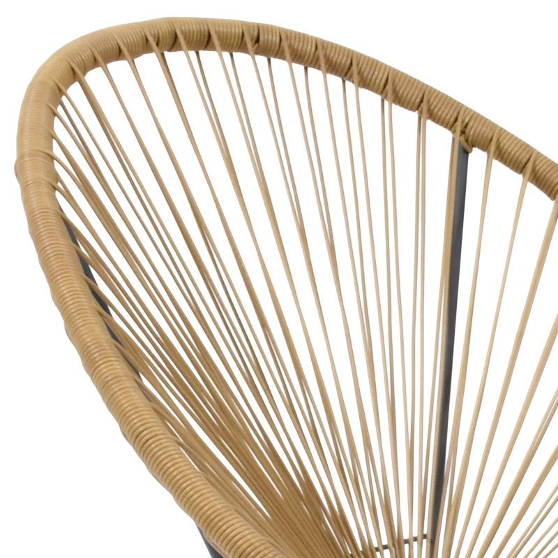 Πολυθρόνα Κήπου Morena Καφέ Χρώμα 70x74x85Εκ Fylliana 