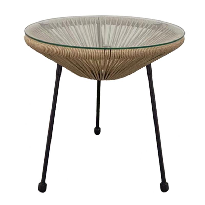 Τραπέζι Κήπου Morena Καφέ Χρώμα 50x45Εκ Fylliana 