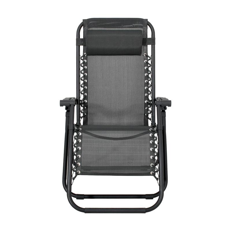 Πολυθρόνα Αναδιπλούμενη Εξοχής  "Zero Gravity Deluxe" Γκρι Χρώμα 93X65X104 εκ. Fylliana
