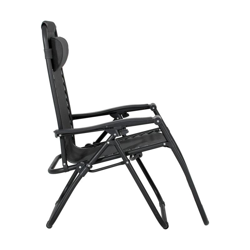 Πολυθρόνα Αναδιπλούμενη Εξοχής  "Zero Gravity Deluxe" Γκρι Χρώμα 93X65X104 εκ. Fylliana