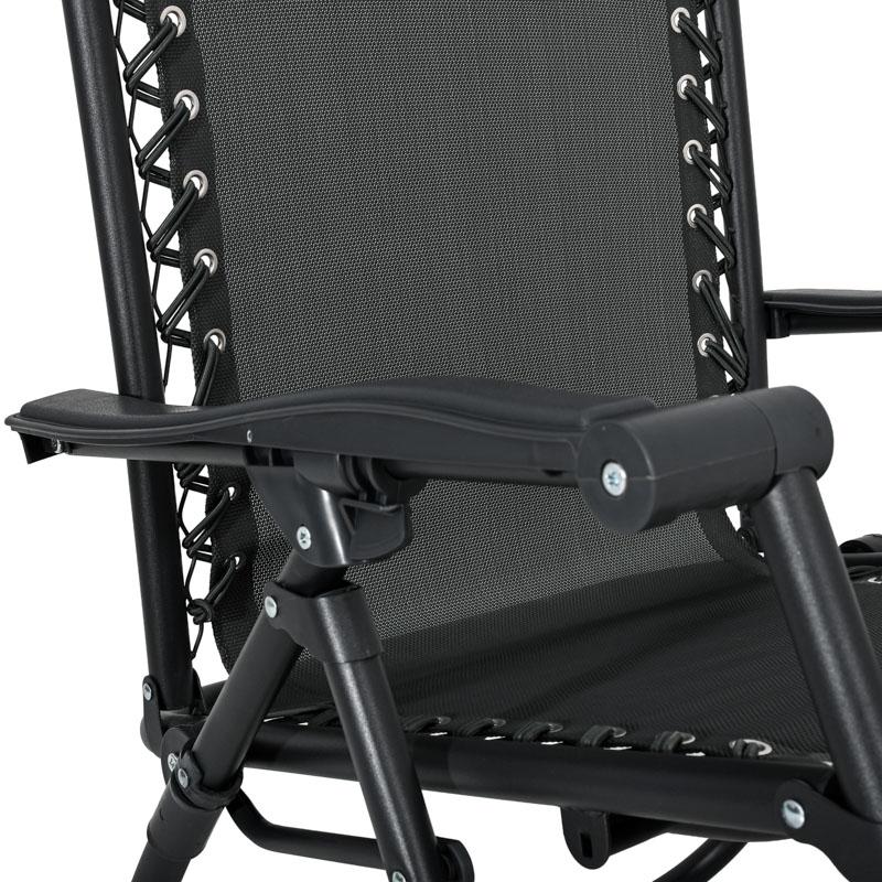 Πολυθρόνα Αναδιπλούμενη Εξοχής  "Zero Gravity Deluxe" Γκρι Χρώμα 93X65X104 εκ. Fylliana