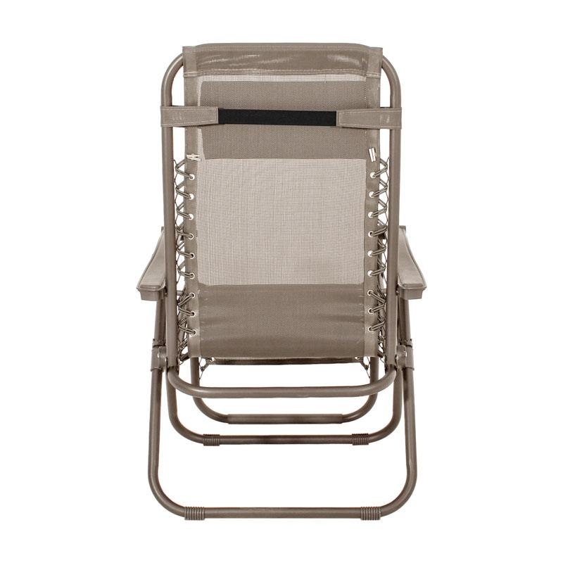Αναδιπλούμενη Πολυθρόνα Εξοχής "Zero Gravity" Μπεζ Χρώμα 93X65X104 εκ. Fylliana