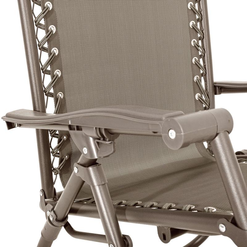 Αναδιπλούμενη Πολυθρόνα Εξοχής "Zero Gravity" Μπεζ Χρώμα 93X65X104 εκ. Fylliana