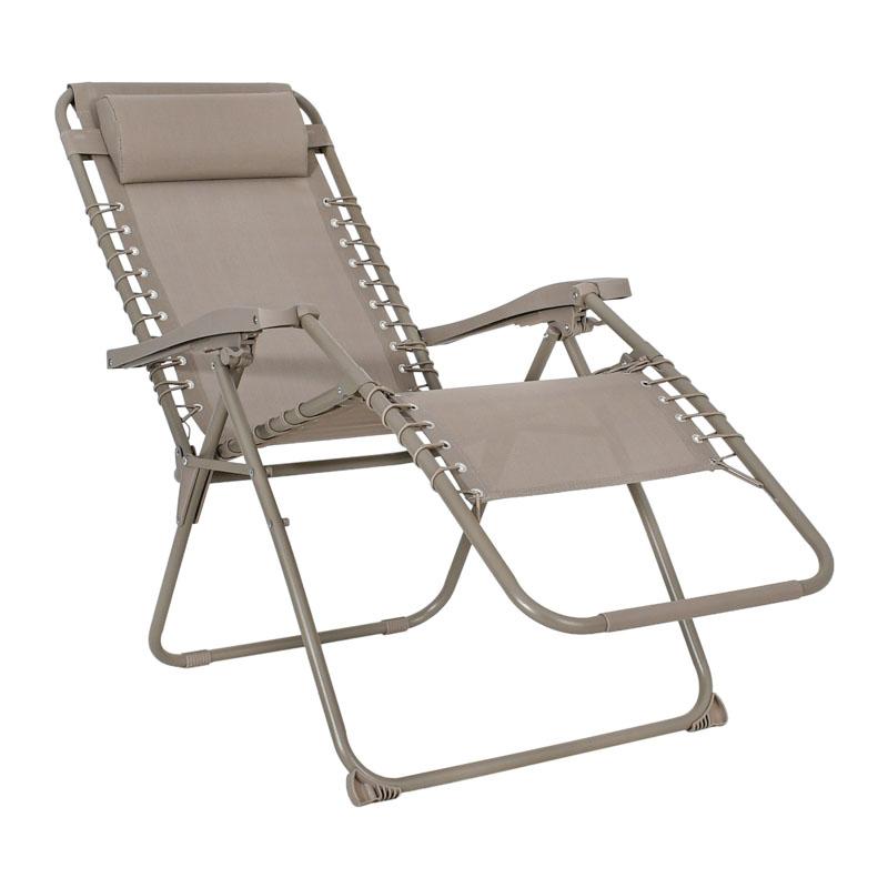 Πολυθρόνα Αναδιπλούμενη Εξοχής  "Zero Gravity Deluxe" Μπεζ Χρώμα 93X65X112 εκ. Fylliana
