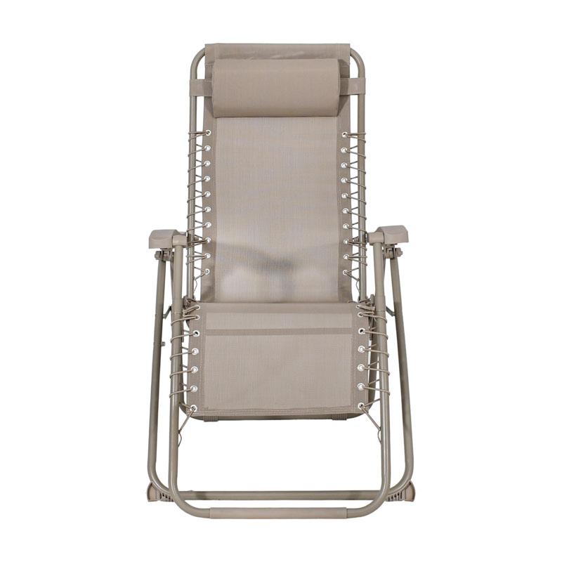 Πολυθρόνα Αναδιπλούμενη Εξοχής  "Zero Gravity Deluxe" Μπεζ Χρώμα 93X65X112 εκ. Fylliana