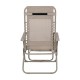 Πολυθρόνα Αναδιπλούμενη Εξοχής  "Zero Gravity Deluxe" Μπεζ Χρώμα 93X65X112 εκ. Fylliana