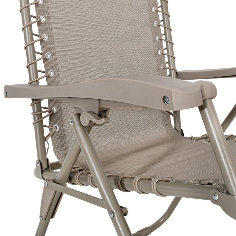 Πολυθρόνα Αναδιπλούμενη Εξοχής  "Zero Gravity Deluxe" Μπεζ Χρώμα 93X65X112 εκ. Fylliana