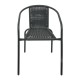 Καρέκλα Εξοχής 039 Rattan-Steel Γκρι 54x63x76εκ Fylliana 