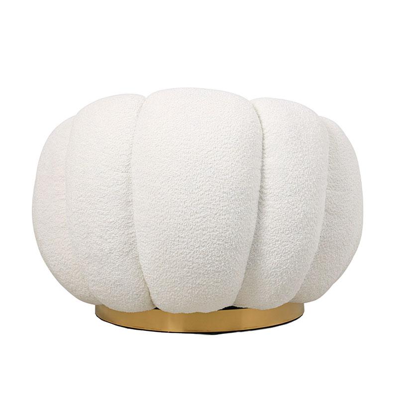 Υφασμάτινη Πολυθρόνα Fylliana Delori Κρεμ Ύφασμα 98X97X69Εκ