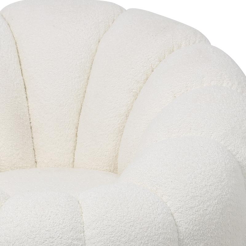 Υφασμάτινη Πολυθρόνα Fylliana Delori Κρεμ Ύφασμα 98X97X69Εκ