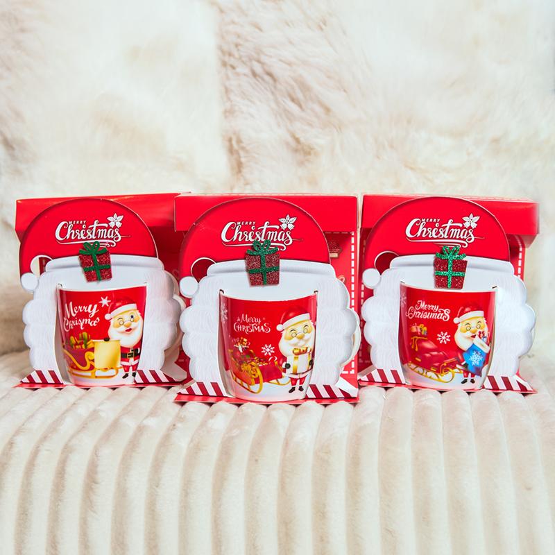Κούπα Χριστουγεννιάτικη Santa Claus-Merry Xmas Κόκκινη