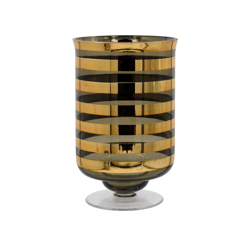 Γυάλινο Διακοσμητικό Βάζο Fl1321 Χρυσό Χρώμα 13X20 εκ. Fylliana 