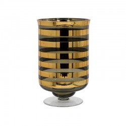 Γυάλινο Διακοσμητικό Βάζο Fl1321 Χρυσό Χρώμα 13X20 εκ. Fylliana 