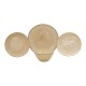 Σετ Φαγητού 16Τμχ Fl25150 Stoneware Μπεζ Χρώμα Fylliana 