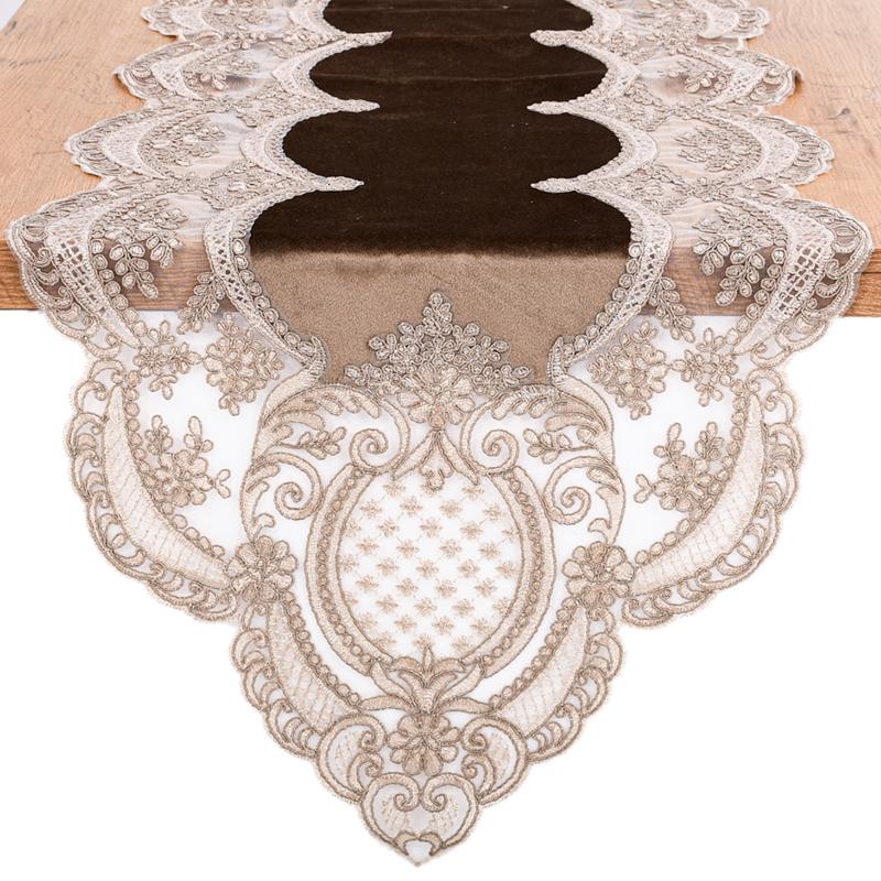 Τραβέρσα Καφέ Χρώμα 150X40Εκ Fylliana 