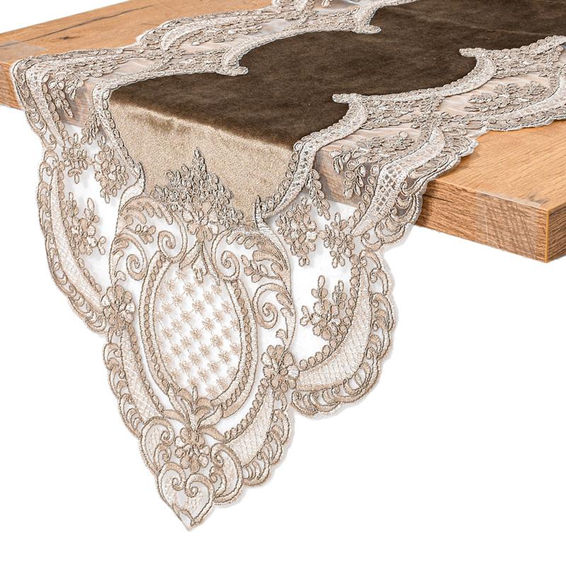 Τραβέρσα Καφέ Χρώμα 150X40Εκ Fylliana 