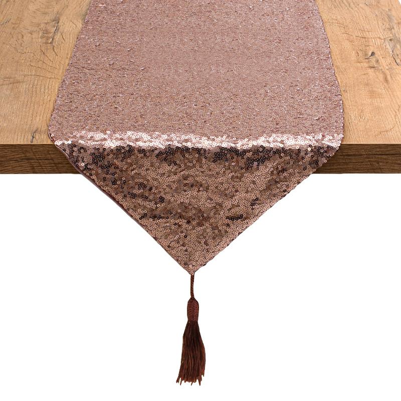 Διακοσμητική Τραβέρσα Fl022 Χρυσό Ροζ Χρώμα 150X32Εκ Fylliana  Διακοσμητική Τραβέρσα Fl022 Χρυσό Ροζ Χρώμα 150X32Εκ Fylliana