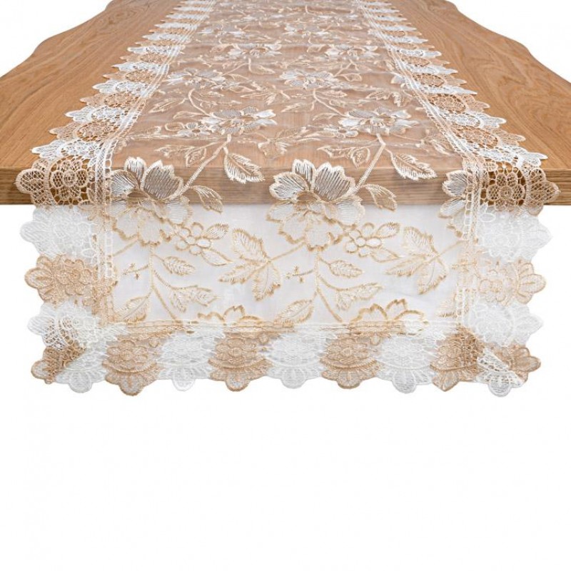 Τραπεζομάντηλο Μπεζ Χρώμα 150x50Εκ Fylliana 