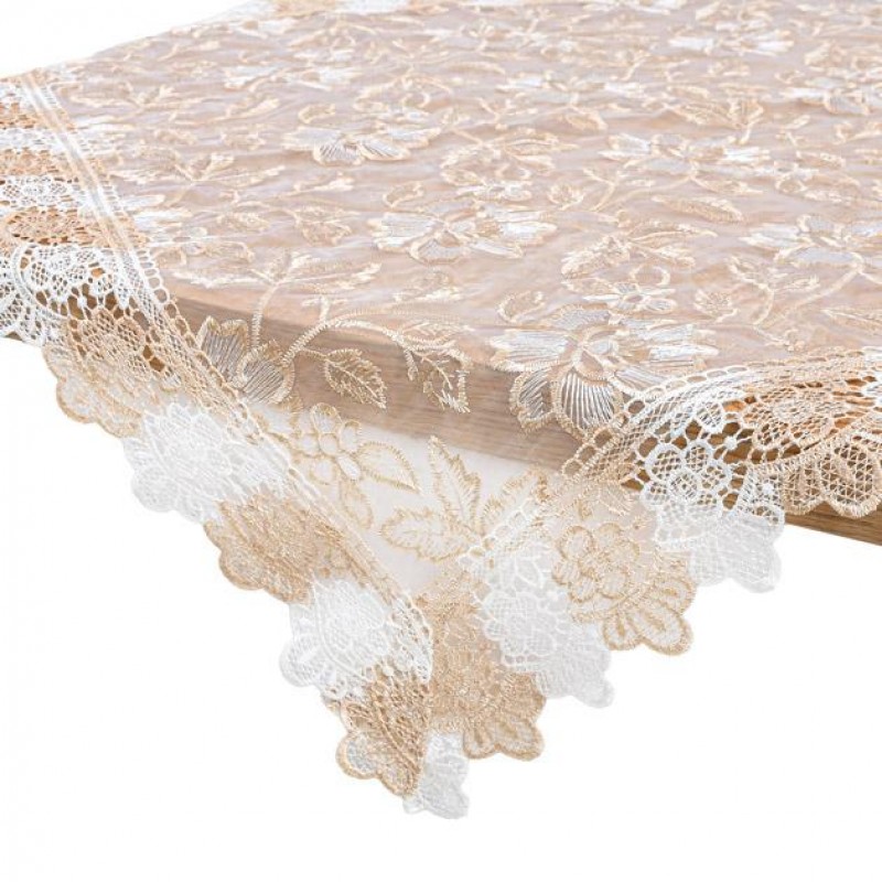 Τραπεζομάντηλο Μπεζ Χρώμα 120x120Εκ Fylliana 