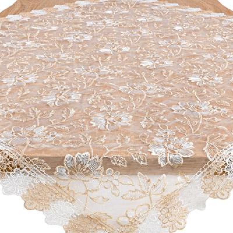 Τραπεζομάντηλο Μπεζ Χρώμα 120x120Εκ Fylliana 