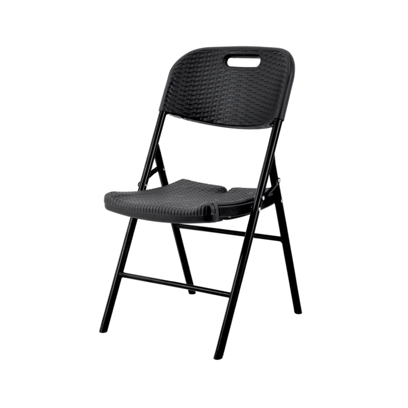 Καρέκλα Συνεδρίου-Catering Πτυσσόμενη Rattan Μαύρη 57x46x83εκ