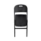 Καρέκλα Συνεδρίου-Catering Πτυσσόμενη Rattan Μαύρη 57x46x83εκ