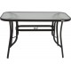 Τραπέζι Εξοχής Καφέ Steel/Γυαλί 150x90x70εκ Fylliana