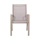 Πολυθρόνα Κήπου Fl5050 Χρώμα Μπεζ Με Γκρι Textilene 61X56X90Εκ Fylliana 