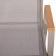 Πολυθρόνα Κήπου Fl5050 Χρώμα Μπεζ Με Γκρι Textilene 61X56X90Εκ Fylliana 