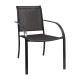 Καρέκλα με Μπράτσα Μεταλλική με Γκρι Textiline 65x55.5x86.5εκ