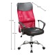 Καρέκλα Γραφείου 4006 Κόκκινη Πλάτη/Μαύρο Κάθισμα 59x60x120Εκ