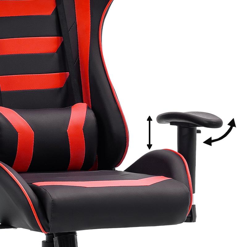 Καρέκλα Gaming Sar-1 Δερματίνη Μαύρη/Κόκκινη 64x53x135εκ