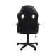 Καρέκλα Γραφείου 3003 Μαύρο Ύφασμα Μαύρο Τεχνοδερμα 67,5x63,5x115Εκ Fylliana