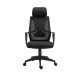 Καρέκλα Γραφείου 206 Μαύρο Χρώμα 60x65x130Εκ Fylliana