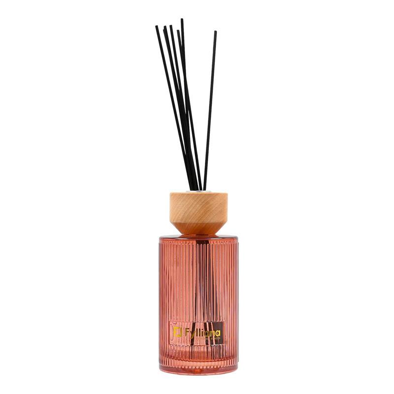 Αρωματικό Χώρου "apple White Musk" Γυάλινο Μπουκαλάκι Sticks Fylliana Fl25241 Συσκευασία Δώρου Ροζ Χρώμα 500ml
