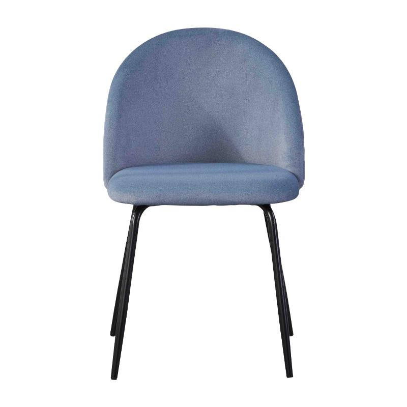 Καρεκλά Τραπεζαρίας Fylliana 200 Μιντ Βελούδο Ύφασμα Με Μεταλλικά Ποδιά 51X52 , 5X82 , 5Εκ