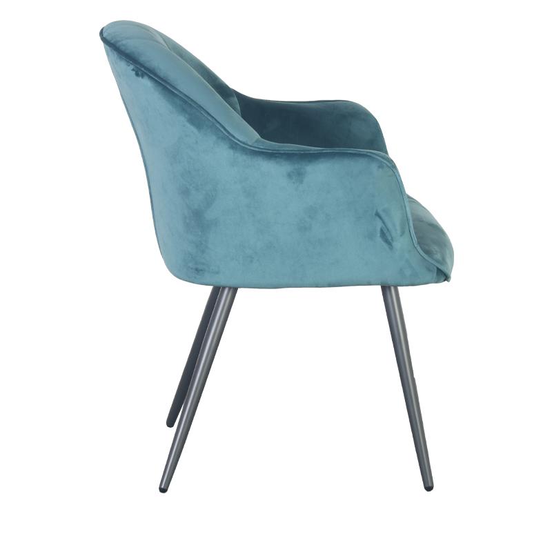 Πολυθρόνα C-985 Πετρόλ Ύφασμα 65x65x83Εκ Fylliana