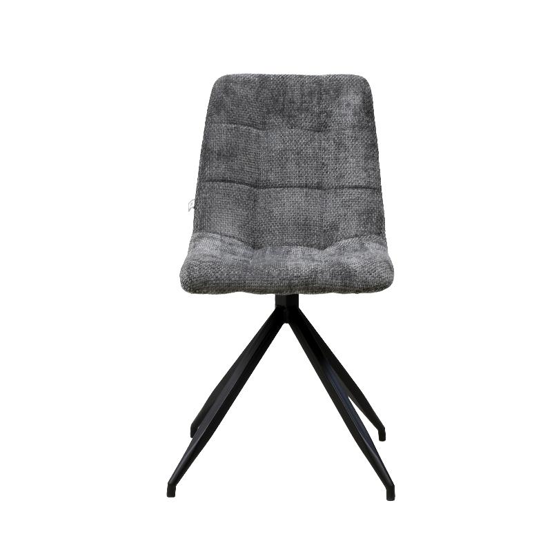 Καρέκλα Τραπεζαρίας 20Α Γκρι Χρώμα Υφάσματος Με Μεταλλικό Σκελετό 46X54X88Εκ Fylliana