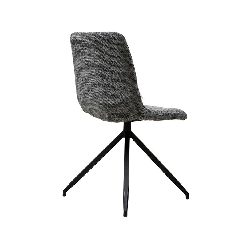 Καρέκλα Τραπεζαρίας 20Α Γκρι Χρώμα Υφάσματος Με Μεταλλικό Σκελετό 46X54X88Εκ Fylliana