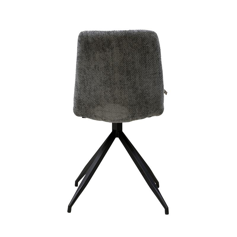 Καρέκλα Τραπεζαρίας 20Α Γκρι Χρώμα Υφάσματος Με Μεταλλικό Σκελετό 46X54X88Εκ Fylliana