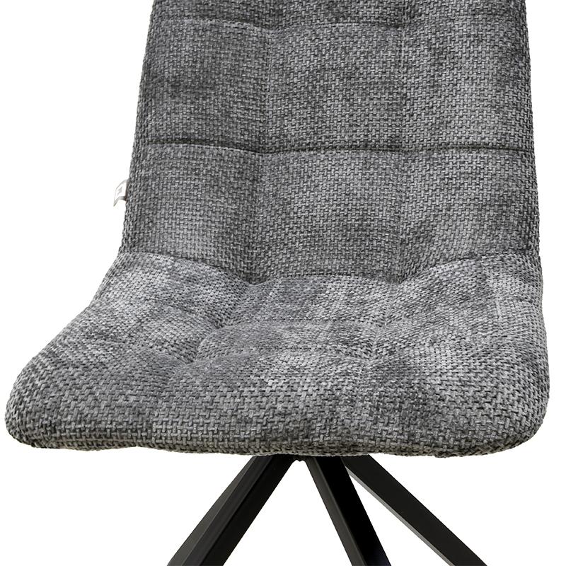 Καρέκλα Τραπεζαρίας 20Α Γκρι Χρώμα Υφάσματος Με Μεταλλικό Σκελετό 46X54X88Εκ Fylliana