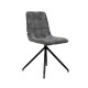 Καρέκλα Τραπεζαρίας 20Α Γκρι Χρώμα Υφάσματος Με Μεταλλικό Σκελετό 46X54X88Εκ Fylliana